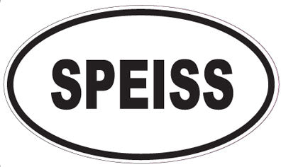 SPEISS - Oval Sticker