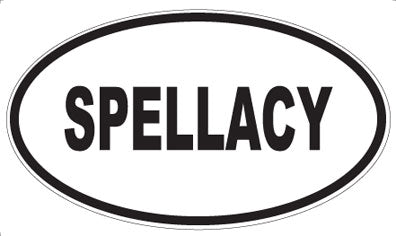 SPELLACY - Oval Sticker