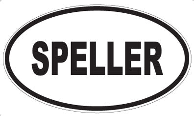 SPELLER - Oval Sticker
