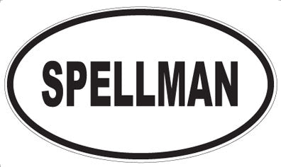 SPELLMAN - Oval Sticker