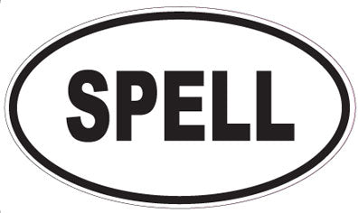 SPELL - Oval Magnet