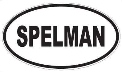 SPELMAN - Oval Sticker