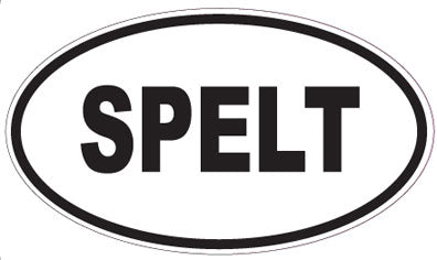 SPELT - Oval Sticker
