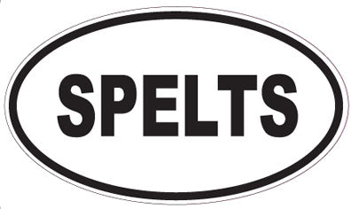 SPELTS - Oval Sticker