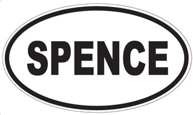 SPENCE - Oval Sticker