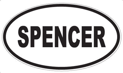 SPENCER - Oval Magnet