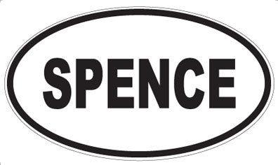 SPENCE - Oval Magnet