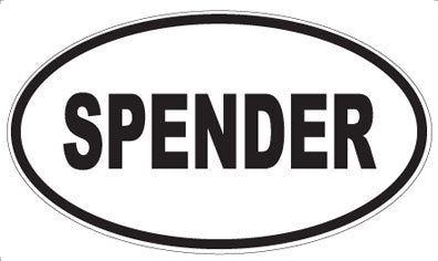 SPENDER - Oval Sticker