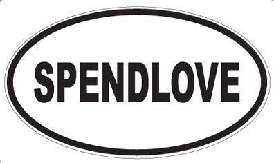 SPENDLOVE - Oval Sticker