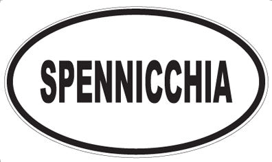 SPENNICCHIA - Oval Sticker