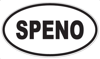 SPENO - Oval Sticker