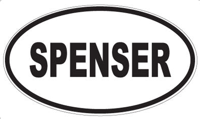 SPENSER - Oval Sticker