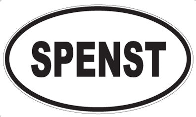 SPENST - Oval Sticker