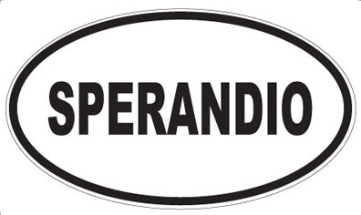 SPERANDIO - Oval Sticker