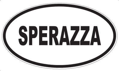 SPERAZZA - Oval Sticker