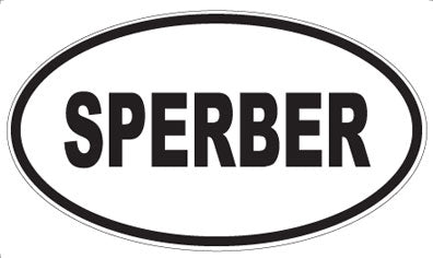 SPERBER - Oval Sticker