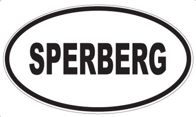 SPERBERG - Oval Sticker