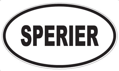 SPERIER - Oval Sticker