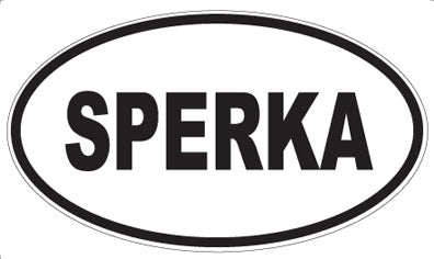 SPERKA - Oval Sticker