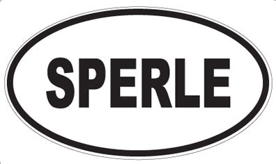 SPERLE - Oval Sticker