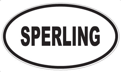 SPERLING - Oval Sticker