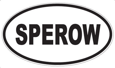 SPEROW - Oval Magnet
