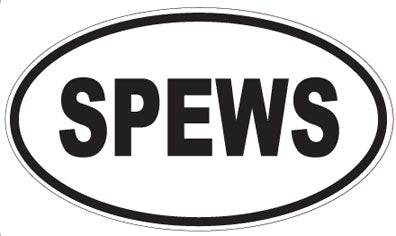 SPEWS - Oval Magnet
