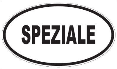 SPEZIALE - Oval Sticker