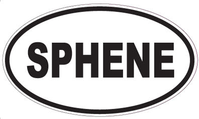 SPHENE - Oval Sticker