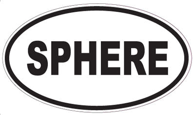 SPHERE - Oval Sticker