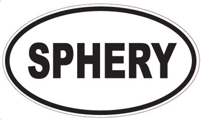 SPHERY - Oval Sticker