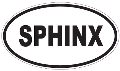 SPHINX - Oval Sticker