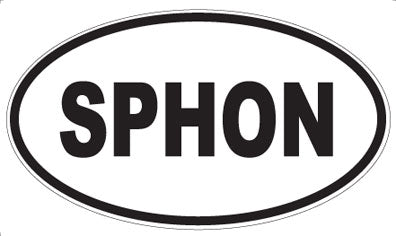 SPHON - Oval Sticker