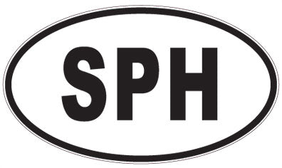 SPH - 3 Letter Initials Oval Magnet