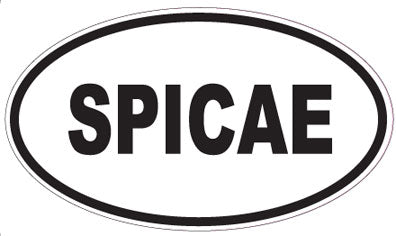 SPICAE - Oval Sticker