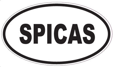 SPICAS - Oval Sticker
