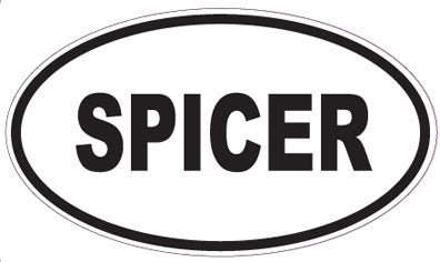 SPICER - Oval Sticker