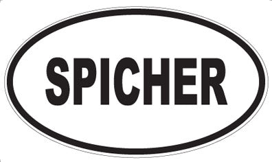 SPICHER - Oval Sticker