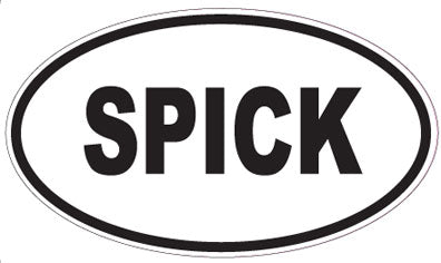 SPICK - Oval Sticker