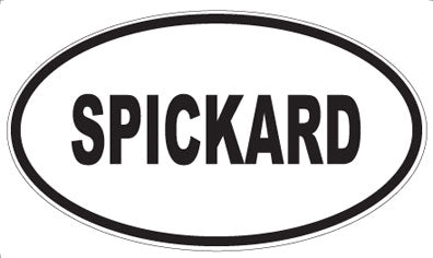 SPICKARD - Oval Sticker