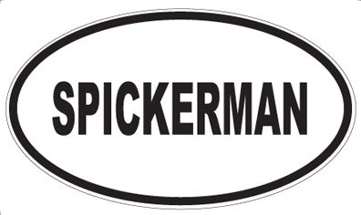 SPICKERMAN - Oval Sticker