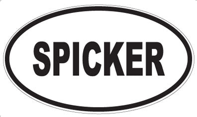 SPICKER - Oval Magnet