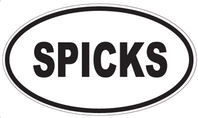 SPICKS - Oval Sticker