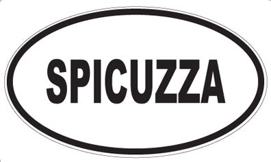 SPICUZZA - Oval Sticker