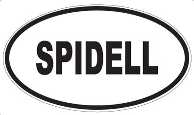 SPIDELL - Oval Sticker