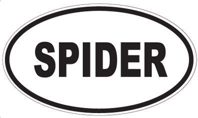 SPIDER - Oval Sticker