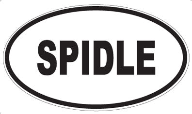SPIDLE - Oval Sticker