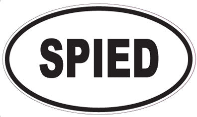 SPIED - Oval Magnet