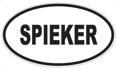 SPIEKER - Oval Sticker