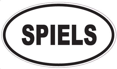 SPIELS - Oval Sticker